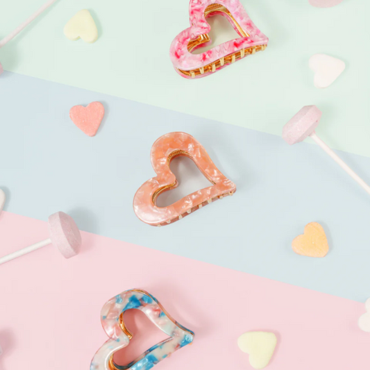 Brennie - CLIPS Haarspelden - metalen hartjes clip