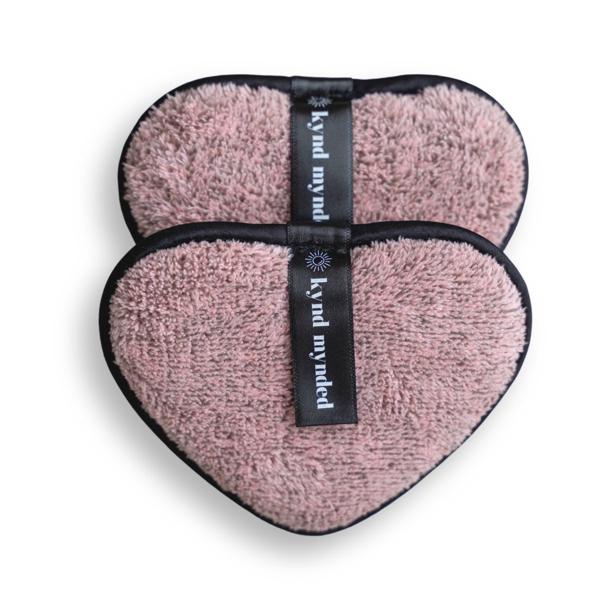 Sponge pads hartjes (materiaal: bamboe) - 2 stuks