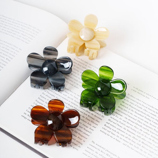 Bella – Marmeren bloem clip - CLIPS Haarspelden