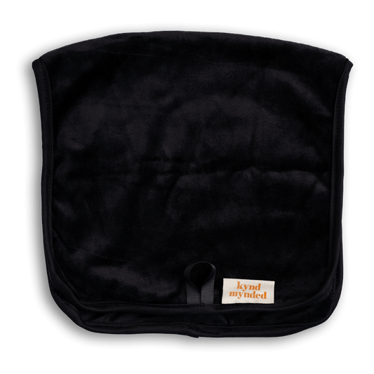 Bamboe handdoekje zwart 35x65cm