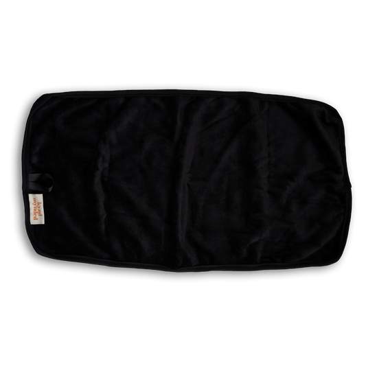 Bamboe handdoekje zwart 25x50cm