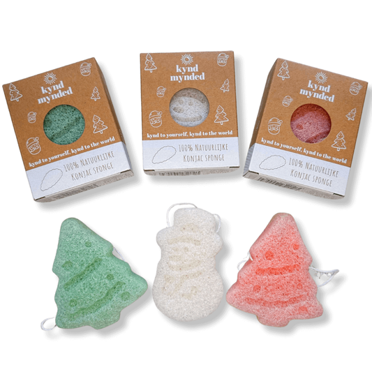 Conjac Sponge / Konjac Sponge kerst thema
