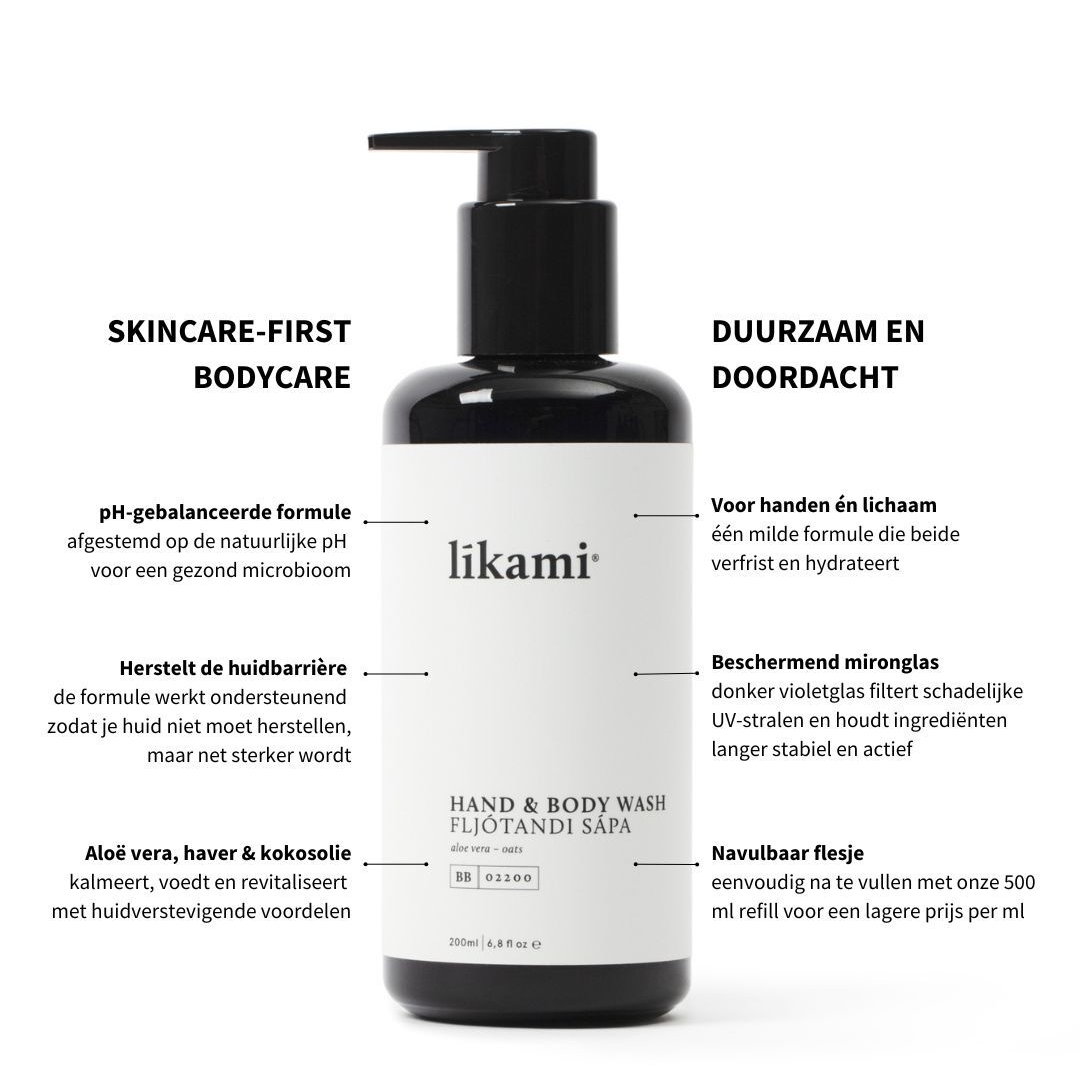 Likami Hand & Body Wash 200ml (aloe vera - oats)