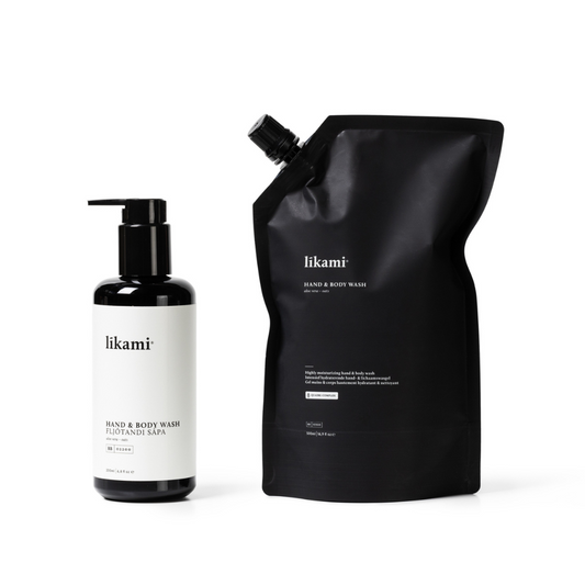 Likami Hand & Body Wash 200ml + refill 500 ml (aloe vera - oats)