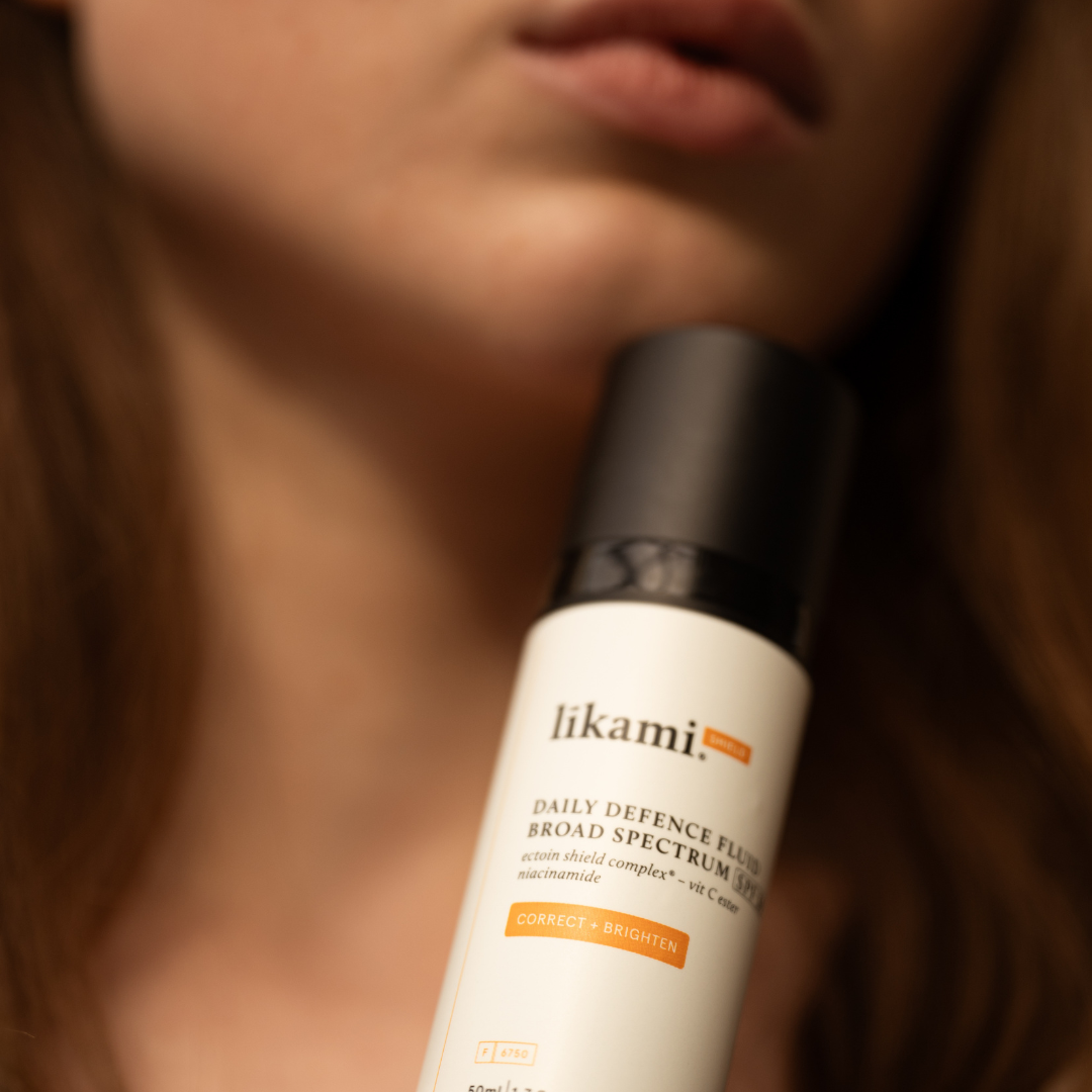 Likami SPF50 DAILY DEFENCE FLUID BROAD SPECTRUM SPF50 Correct & Brighten