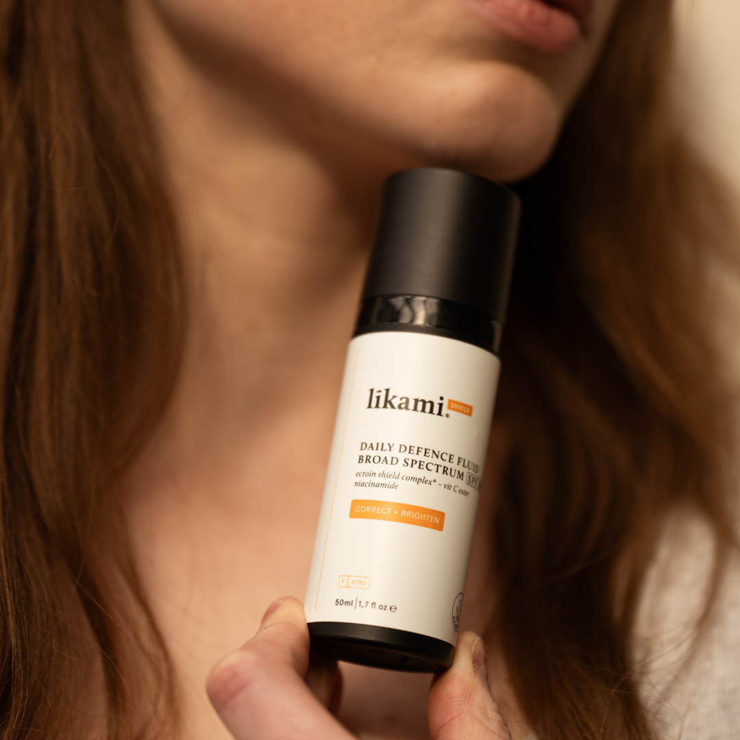 Likami SPF50 DAILY DEFENCE FLUID BROAD SPECTRUM SPF50 Correct & Brighten