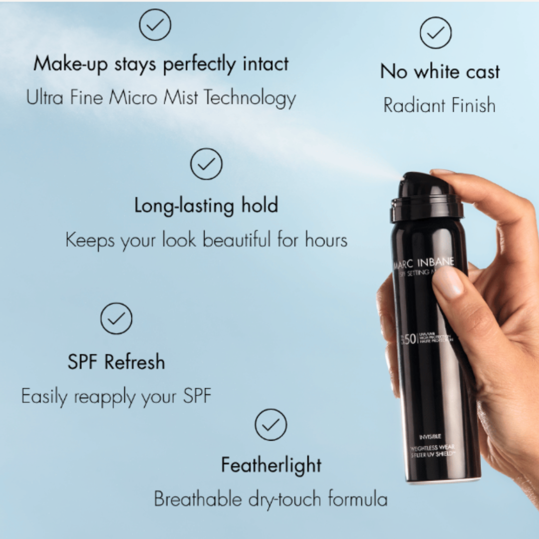 NIEUW: Marc Inbane SPF50 Setting Mist