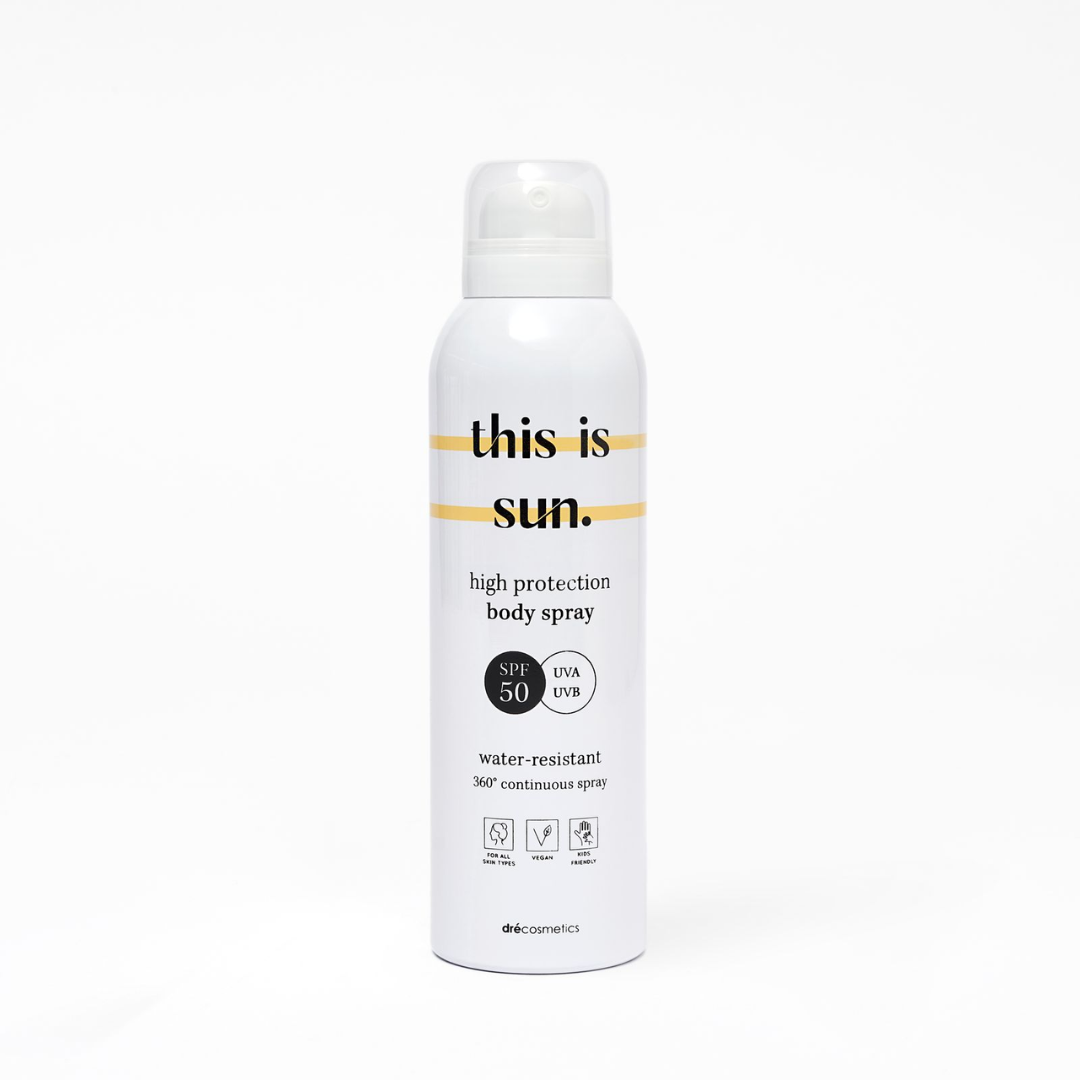 Body Spray SPF30 'this is sun.' (150ml) - VERNIEUWDE FORMULE & VERPAKKING